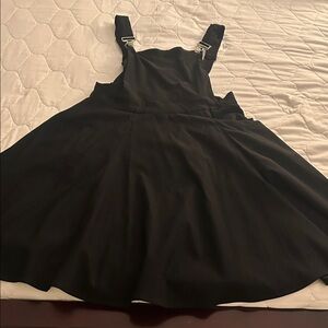Collectif Clothing Black Pinafore Dress RARE